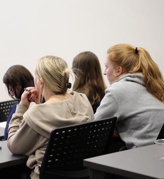 Audience members during the endowed nursing lecture series